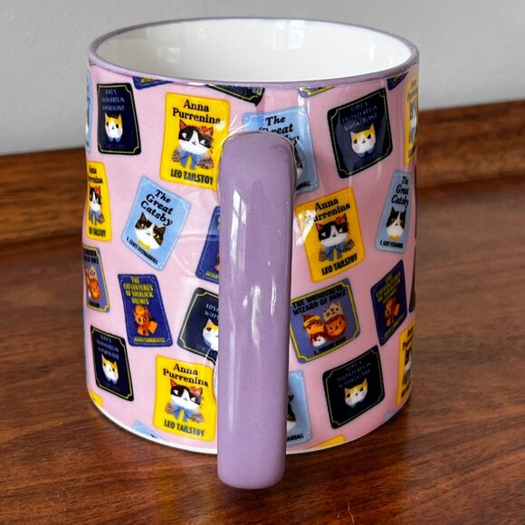 10 Strawberry Street Planet Cat Literary Mug Kitty Book Covers Angie Rozelaar - Picture 4 of 10